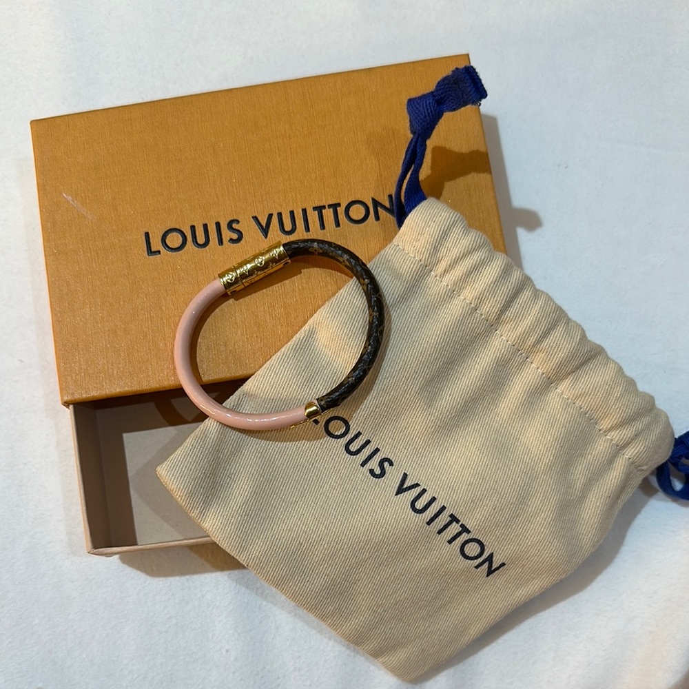 Louis Vuitton Pink and Brown Bracelet